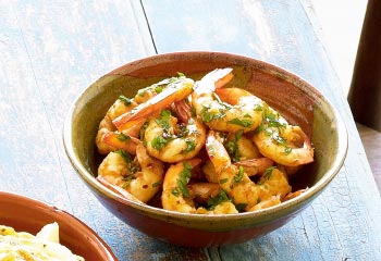 Garlic King Prawns